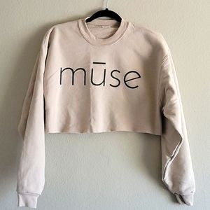 Souk Bohemian cropped 'Mūse sweatshirt'